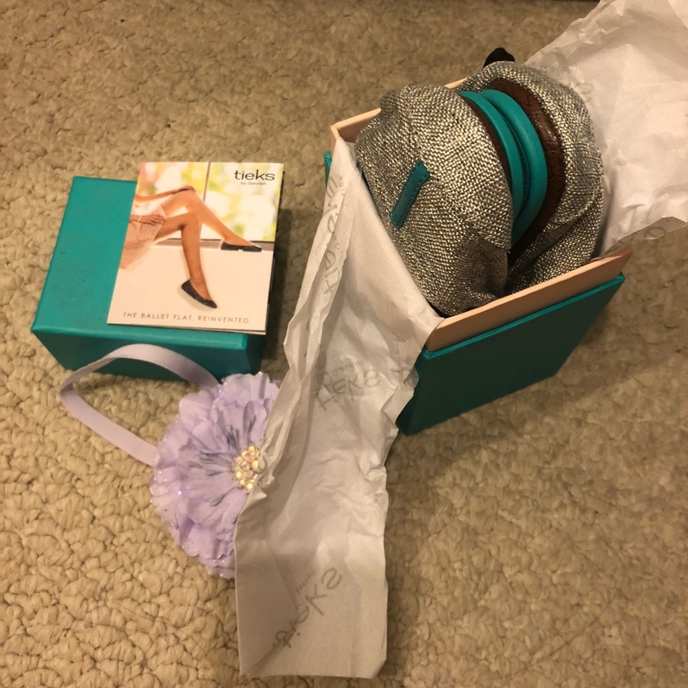 Brand New Tieks: Silver Lake Size 8